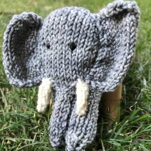 ColourSpun Elephant Finger Puppet Kit