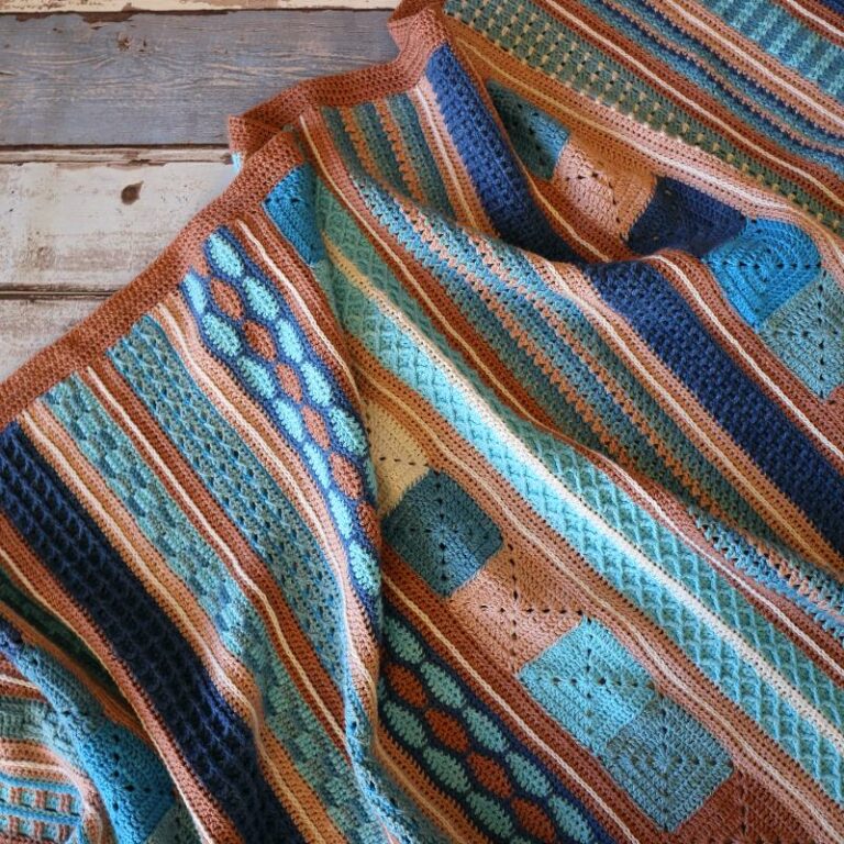 Little help from my Friends Afghan/Blanket Kit - a Hooked on Sunshine design