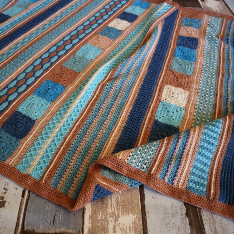 Little help from my Friends Afghan/Blanket Kit - a Hooked on Sunshine design