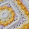 whatcha-ma-call-it blanket/afghan close up of centre