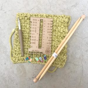 Handy Gauge tool to measure tension gauge , knitting needle and crochet hook sizes