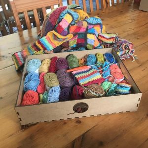 Yarn Project Tray with project
