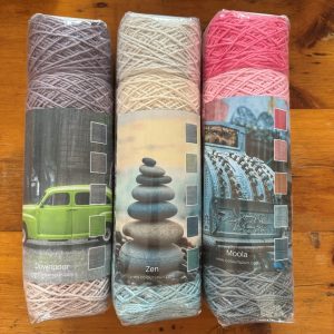 Pure Cotton Five 5 balls of yarn, perfectly matched for an inspired palette