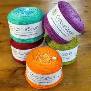 Cotton Scintilla Ombre Wheels - colours perfectly placed to move through their colour seamlessly from light to dark on a single ball of yarn