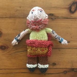 Dada the Pirate Finger Puppet, showing the front