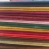 Pure Cotton Bull Denim Fabric hand dyed in a range of colours