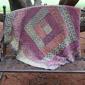 Weave Log Cabin Blanket