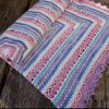 Briar Rose crochet blanket - folded