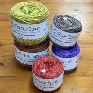 Pastiche Ombre Dapple - 6 shades of a colour are randomly placed in order to to give a dappled effect on a single ball of yarn.