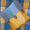 All about double weave - yellow cushion
