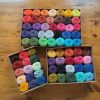 Pure Cotton S'more Packs - 3 different size packs of Pure Cotton 25g with lids off to better see the colours